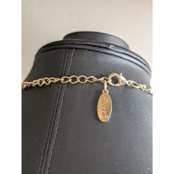 Bocar White Acrylic Flower Faux Pearl Pendant Collar Statement Choker Necklace - Picture 5 of 5